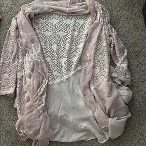 Light pink duster